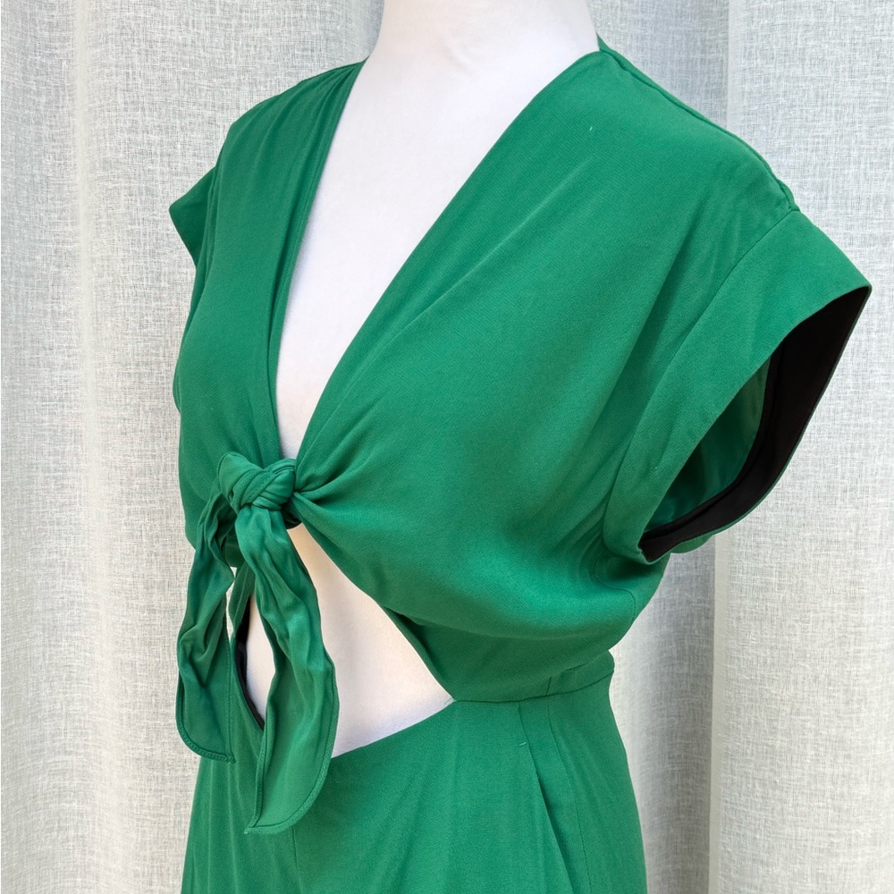 Sandro Paris short sleeve green romper - Picture 4 of 13